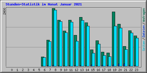 Stunden-Statistik im Monat Januar 2021