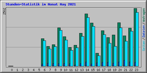 Stunden-Statistik im Monat May 2021
